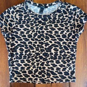forever 21 cheetah print top